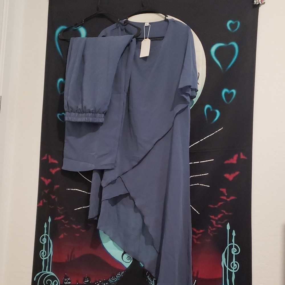 Asymmetrical Top + Pants